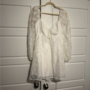 Lulu's White Lace Mini Dress